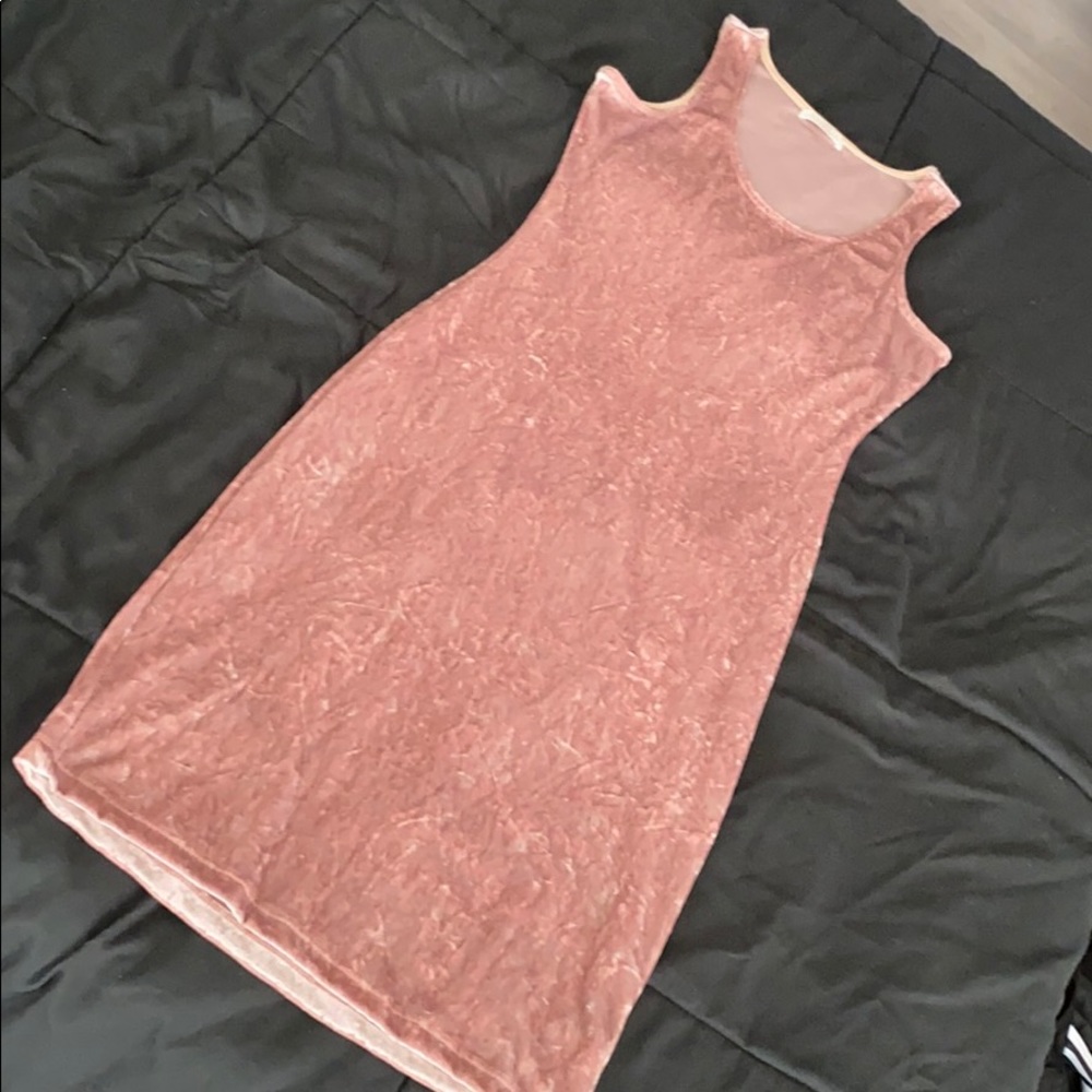 Pink Velvet Dress